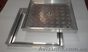 Ревизионные Люки-невидимки напольные алюминиевые заполняемые со съёмной крышкой. #664287
