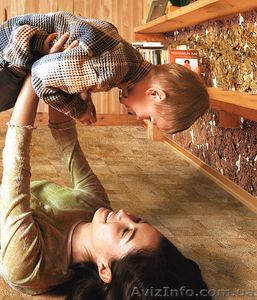 красивый и уютный дом -паркетная доска 