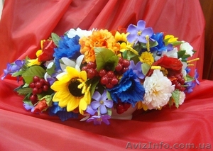 Венок украинский,  венок из цветов,  веночек на голову #684128