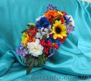 Венок украиский, купить украинский венок, Венок украинский с лентами #687891