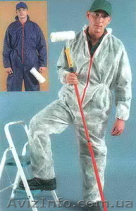 Одноразовый комбинезон на молнии с капюшоном,  одноразовые комбинезоны от 14, 36  #687810