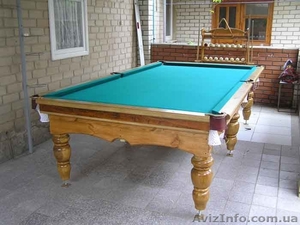 Продам бильярдный стол и комплектующие (кии,  шары,  светильник,  треугольник и др #701609