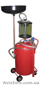 B8010KVS - Установка для слива и вакуумной откачки масла с мерной колбой 80л #690299