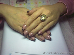 Предлагаю услуги по наращиванию ногтей Гелем. Френч. Коррекция. Троещина. Киев. #679714