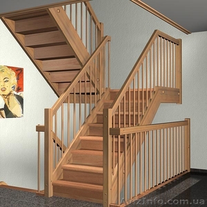 Дерев‘яни сходи. Виготовлення,  встановлення. #698983