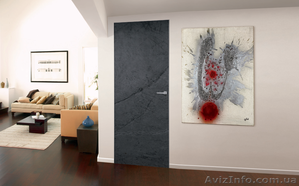 Межкомнатные итальянские двери с алюминиевой рамкой Mood Wood #697567