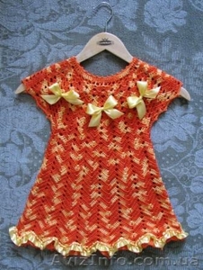 Платье детское ручной вязки #696202