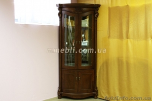 Угловая витрина из натурального дерева серии Cаrpenter ZB 201 #682883