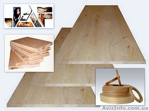 Столярная плита березовая кромка из натурального шпона #701149