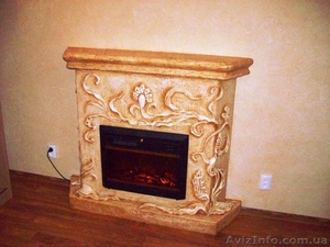 Электрокамины,  эксклюзивная отделка порталов каминов #682204