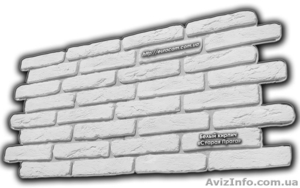 Декоративный камень,  декоративный кирпич,  белый кирпич Старая Прага #724064