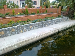 Кладка бута,  брусчатки,  плитняка! Заборы,  клумбы,  подпорные стены,  беседки #724552