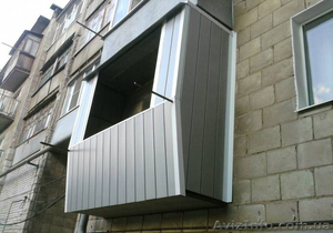 Балконы под ключ: металлокаркас,  расширение,  остекление,  наружная отде #343067