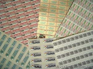 Наклейки: гарантийные,  объемные,  фигурные #716222