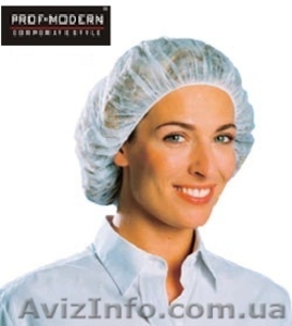 Шапочки одноразовые,  шапочки поварские,  шапочки 