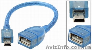 Кабель OTG mini ,  microUsb #712384