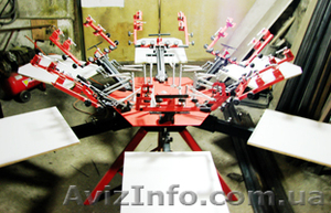 Ручной плоскопечатный станок карусельного типа 6х6 (6 столов 6 цветов) #718309