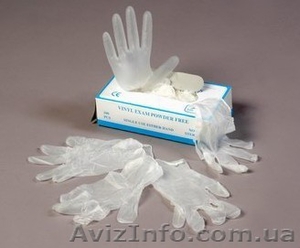 Перчатки,  перчатки латексные от 48 грн/уп,  перчатки виниловые #723295