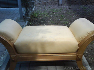 Покраска кожаного пуфика #706301