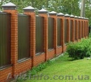 Заборы из профлиста Козелецкий район,  изготовление,  установка #723312