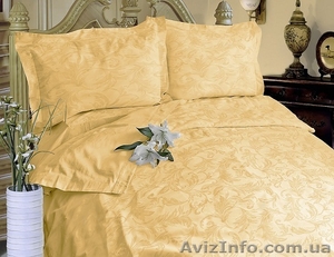 Постельное белье la scala (франция) жаккард однотонный #742634