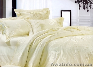 Постельное белье la scala (франция) жаккард шелковый #742638