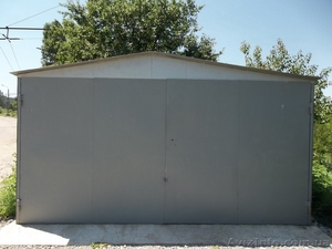 Гараж металлический двухскатный #735948