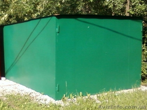 Гараж металлический односкатный #735971