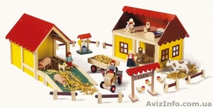 Деревянные кубики, дерево-вкладыш, деревянные:домино, рыбалка, пазлы и др. #738472