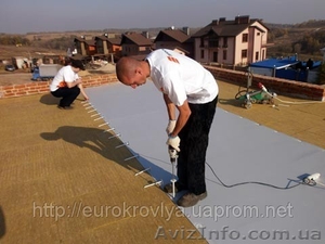 Кровля.Монтаж ПВХ и ТПО  мембраны.Компания Еврокровля предлагает . #745107