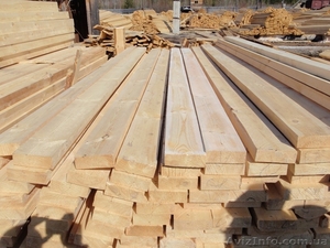 Доска необрезная,  обрезная сосновая,  брус от производителя. #747439