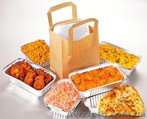 одноразовые пищевые контейнеры из плотной алюминиевой фольги #740479