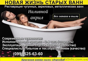 Реставрация ванн Наливная ванна наливной акрил. #740688