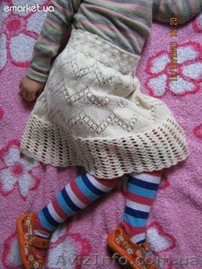 Вязаная юбочка на девочку 2-5 лет #738261