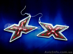 Серьги X-Фактор,  Earrings The X Factor,  х фактор,  ручная работа #763738