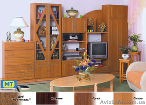 Стенка для гостиной выполнена в стиле модерн #774603