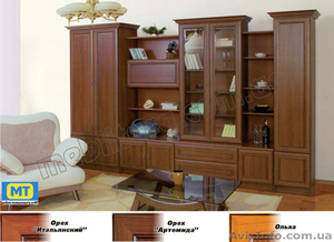 Традиционно-классическая стенка для гостиной #774608