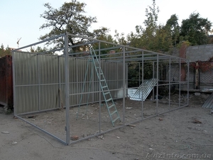 Металлический нержавеющий гараж ангар в Донецке и области,  изготовление на заказ #769155