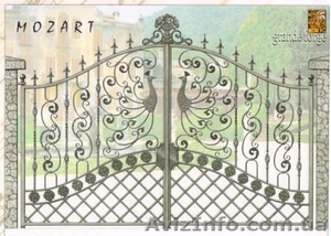 Эксклюзивные кованые ворота,  элементы ковки,  горячая ковка,  ковка #778272