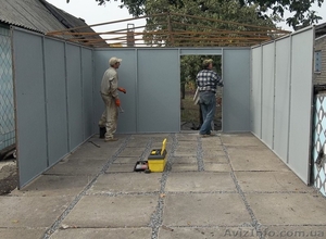 Металлический гараж в Донецке изготовление и установка #769146