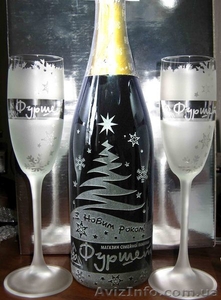 Пескоструйная гравировка на сувенирах из стекла #771929