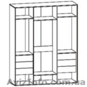 Шкаф купе,  Купе-08,  РТВ,  Шкаф-купе трехдверный. #781966