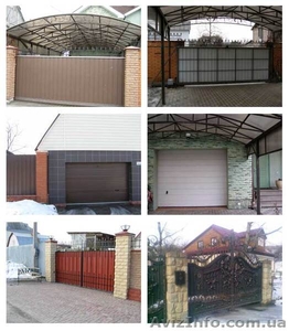 Въездные ворота Киев,  ворота откатные купить распашные,  гаражные секционные #794038