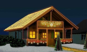 Новогоднее оформление Киев,  Новогодняя иллюминация домов Киев #799249