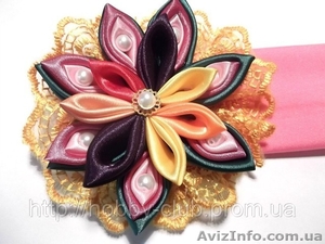 Цветы канзаши. Мастер-класс #784031