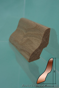 Дубовый плинтус разная высота,  50 мм,  70мм,  75мм,  80мм #793264