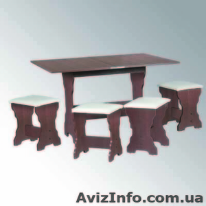 Барселона,  комплект,   Стол кухонный. 4 табуретки (компанит) #789667