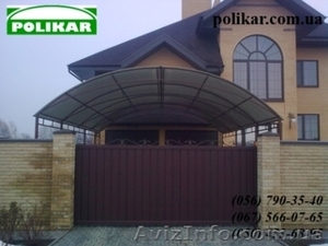 Навесы прозрачные из поликарбоната Днепропетровск #789228