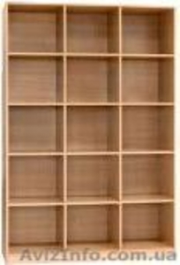 КШ-3. Открытый  стеллаж с полками. (компанит) #790015