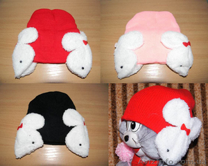 Шапочки с ушками-зайчиками #785228